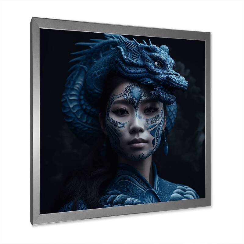 Designart "Asian Native Japanese Ainu Goddess I" Asian Woman Framed